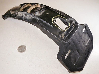 89 Yamaha XT350 protetor de respingos de lama interno traseiro e suporte de placa de licença - Imagem 1 de 4