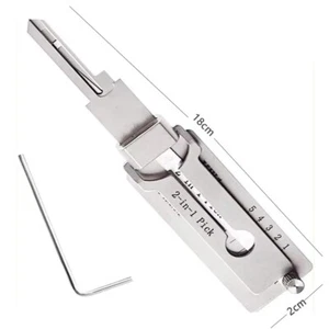 Original 2-in-1 Pick Lishi Tool KW1,KW5,SC4,M1/MS2,SC1,AM5,NSN14 LW5,LW4,TOY43A - Picture 1 of 7