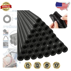 Versatile Outdoor Pipe Insulation - 12 Pcs, 3.3 Ft, Heat Preservation Solution - Picture 1 of 9