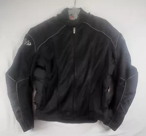 JOE ROCKET MESH PADDED RIDING JACKET MOTORCYCLE ARMOR MENS LARGE BLACK L - Picture 1 of 12