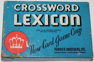 Juego vintage 1938 CROSSWORD LEXICON PARKER BROTHERS G2 - Imagen 1 de 2