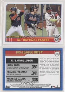 2021 Topps Big League Best Juan Soto Marcell Ozuna Freddie Freeman #246