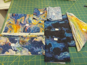 Himmelsreise: - 3 Wünsche Stoffreste - Bild 1 von 3