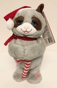 Bastón de Caramelo Gato Gris Animado Baile Canto Giggles Intl NO SE PUEDE TOCAR ESTA Navidad - Imagen 1 de 2
