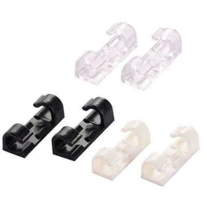 20 Stck. Selbstklebende Draht Kabelklemme Kunststoff Tisch Auto Drahtclips Ordentlicher Organizer - Bild 1 von 12