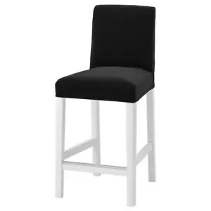 Ikea BERGMUND Cover for Bar Stool, Velvet Djuparp Dark Gray 004.862.47 - Picture 1 of 5