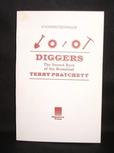 DIGGERS Terry Pratchett US UNCORRECTED PROOF / ARC 1st ED Bromeliad - Imagen 1 de 3