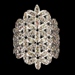 Sommer 925 Silber Ring Saphir Diamantschliff Edelstein Schmuck Größe 8.5 - Bild 1 von 10