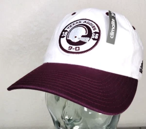 Gorra Adidas Texas A&M Aggies 1956 Memorial Temporada 9-0 Talla Única 100% Algodón, NUEVA - Imagen 1 de 8