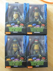 NECA TMNT Teenage Mutant Ninja Turtles Wave 1 Movie Figure Set Genuine 1990 NEW - Picture 1 of 4