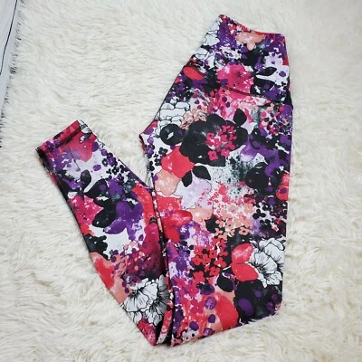 Leggings Karma Para Mujer Estampado Abstracto Floral Largo Completo Talla Mediana Usados en Excelente Condición Foto 1 de 4