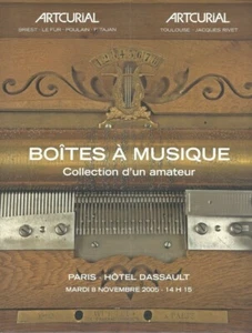 BOITES A MUSIQUE CATALOGUE VENTE ARTCURIAL 8/11/2005 - Imagen 1 de 2