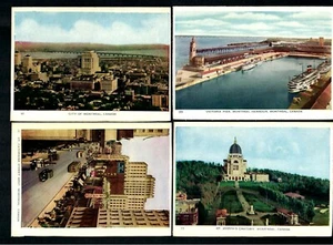 CAq 4 pcs. Montreal City Victoria Harbor, St. Catherine St. Trolley Bus Auto's - Picture 1 of 3
