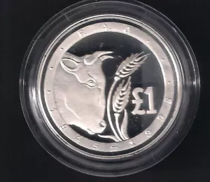 CYPRUS CHYPRE ZYPERN 1995 FAO COW SILVER PROOF COIN WITH COA & OFFICIAL CASE - Picture 1 of 6