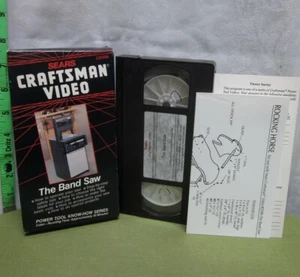 BAND SAW Sears Craftsman instructional VHS how-to w/ Rocking Horse Pattern - Picture 1 of 2