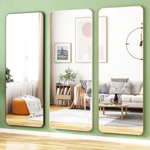 37CM Ultra Wide Full Length Mirror Over the Door Hanging/Wall Mounted Bedroom - Picture 1 of 26
