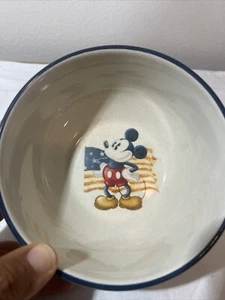 6 ciotole per zuppa/cereali 1/8" Disney Topolino Americana - Foto 1 di 4