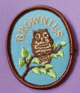 OWL GUIDES BROWNIES RAINBOWS BADGE PATCH