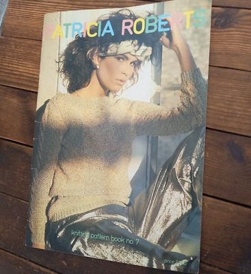 Patricia Roberts No. Vintage Años 80 Libro De 7 Patrones De Tejido • 23.06€