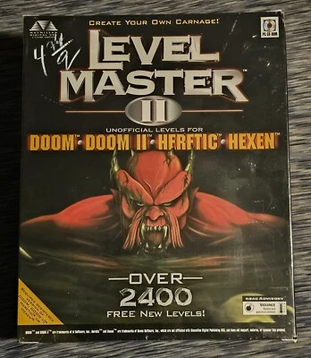 Level Master II Unoffical Levels for Doom Heretic Hexen NEW SEALED PC CD Rom - Image 1 of 4