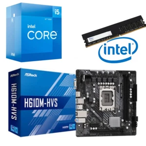 Intel Core i5 12400 + Asrock H610M-HVS Motherboard + 32GB DDR4 RAM BUNDLE - Picture 1 of 7