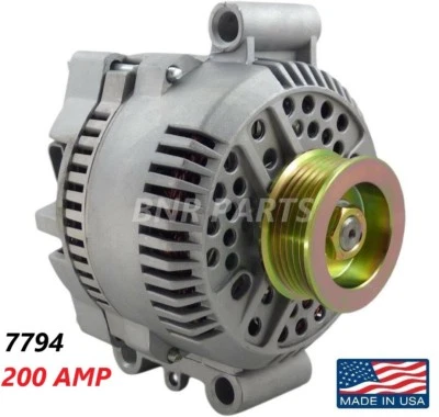 Alternador 200 AMP 7794 Ford Escort ZX2 Alto Rendimiento HD NUEVO EE. UU. Foto 1 de 2