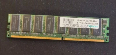 Apacer 512MB UNB PC2100 CL2 - Image 1 of 2