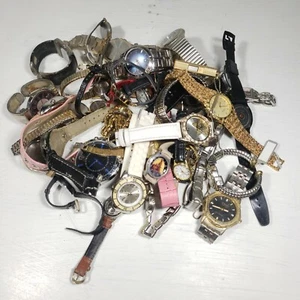 3 Pfund + Uhren Lot * für Reparatur/Teile Handwerk Steampunk Metall Leder Gummi - Bild 1 von 11