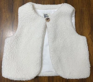 Baby Bgosh White Fleece Vest 18 Months - Picture 1 of 7