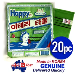 20p Korean Italy Towel /100% Genuine/Exfoliating Scrub Bath/Body Message Gloves - Picture 1 of 8