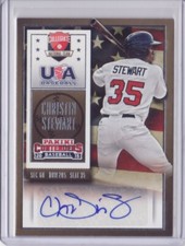 2015 Contenders USA Baseball Ticket Autograph #16 Christin Stewart SP Auto 200