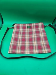 LONGABERGER Homestead Crossbody Plain Purse Handbag Multicolor Red Brown Tan - Picture 1 of 6