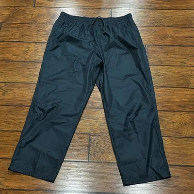 Calça de atletismo Starter Windbreaker masculina 2XL malha forrada com zíper tornozelo vintage Y2K cinza - Imagem 1 de 4