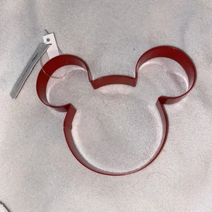 Mickey Mouse Metal Large Red Cookie Cutter New W/Tags - Picture 1 of 4