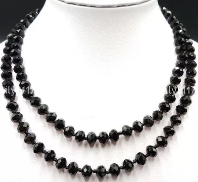 Collar de cuentas rondelle con gemas de cristal multicolor AB facetadas de 5x8 mm 16-100 pulgadas Foto 1 de 4