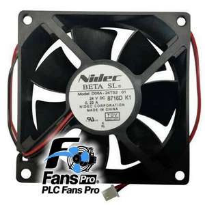 1PCS Brand New Nidec D08A-24TS2 01 DC24V 0.23A 80X80X25mm 2wires Cooling Fan - Picture 1 of 3