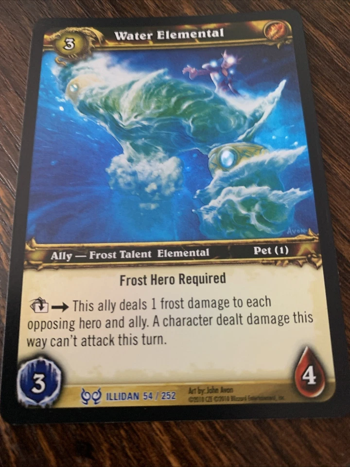 World of Warcraft TCG Archives set Water Elemental FOIL - Image 1 of 3