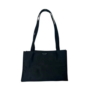 Kate Spade Vintage Original 90's Black Nylon Iconic Sam Box Tote Shoulder Bag - Picture 1 of 13