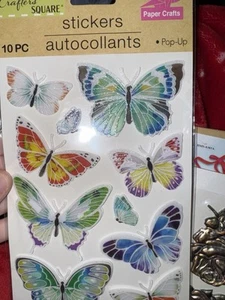 adesivi scrapbooking -Farfalle 10 pezzi pop up 3D - Foto 1 di 2