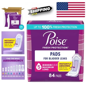 Women's White Incontinence Pads 2-Pack Adult Postpartum Leak Protection Discreet - Picture 1 of 8