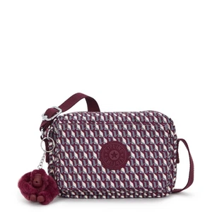 Mini Bolso de Hombro Bandolera Kipling ABANU en Estampado 3DK WINE FW2025 RP £73 - Imagen 1 de 6