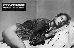 FIORUCCI Jeans Original 1987 Vintage Rare Print Ad 2 Pages!! - Picture 1 of 1