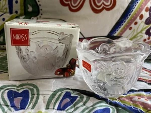Mikasa Angel Holiday Lights Glass Votive Candle Holder WY835/610 Christmas NEW - Picture 1 of 13