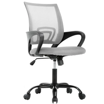 Silla de Ordenador Oficina Ergonómica Barata Silla de Escritorio Ajustable Cómoda Respaldo Medio Foto 1 de 4