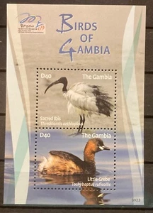Gambia, birds S.C.#3206 S.C.V$8 ,MNH, complete S/S of 2, issued in 2009 - Picture 1 of 1