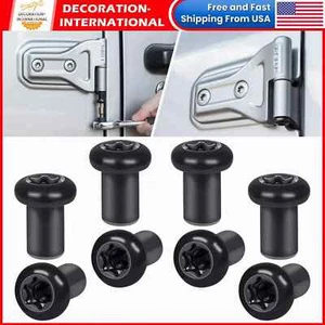 Paquete de 8 tornillos de repuesto de tuercas de bisagra de puerta aptos para Jeep Wrangler JK 2007-2018 EE. UU. - Imagen 1 de 10