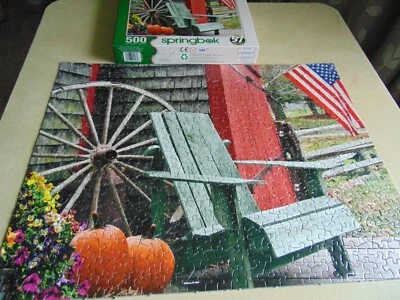 Springbok Peaceful Place Jigsaw Puzzle 500 Piece Complete 18" x 23-1/2" - Image 1 of 4