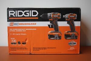 Ridgid 18V Subcompact Brushless Drill/Driver 2-Tool Combo Kit R9781