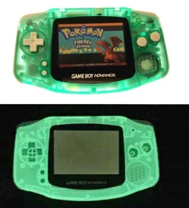 Game Boy Advance con luz nocturna verde transparente con pantalla de retroiluminación más brillante AGS-101 - Imagen 1 de 8