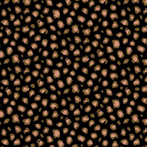 1m x VB Baumwollstoff Leopardenmuster schwarz - Bild 1 von 1